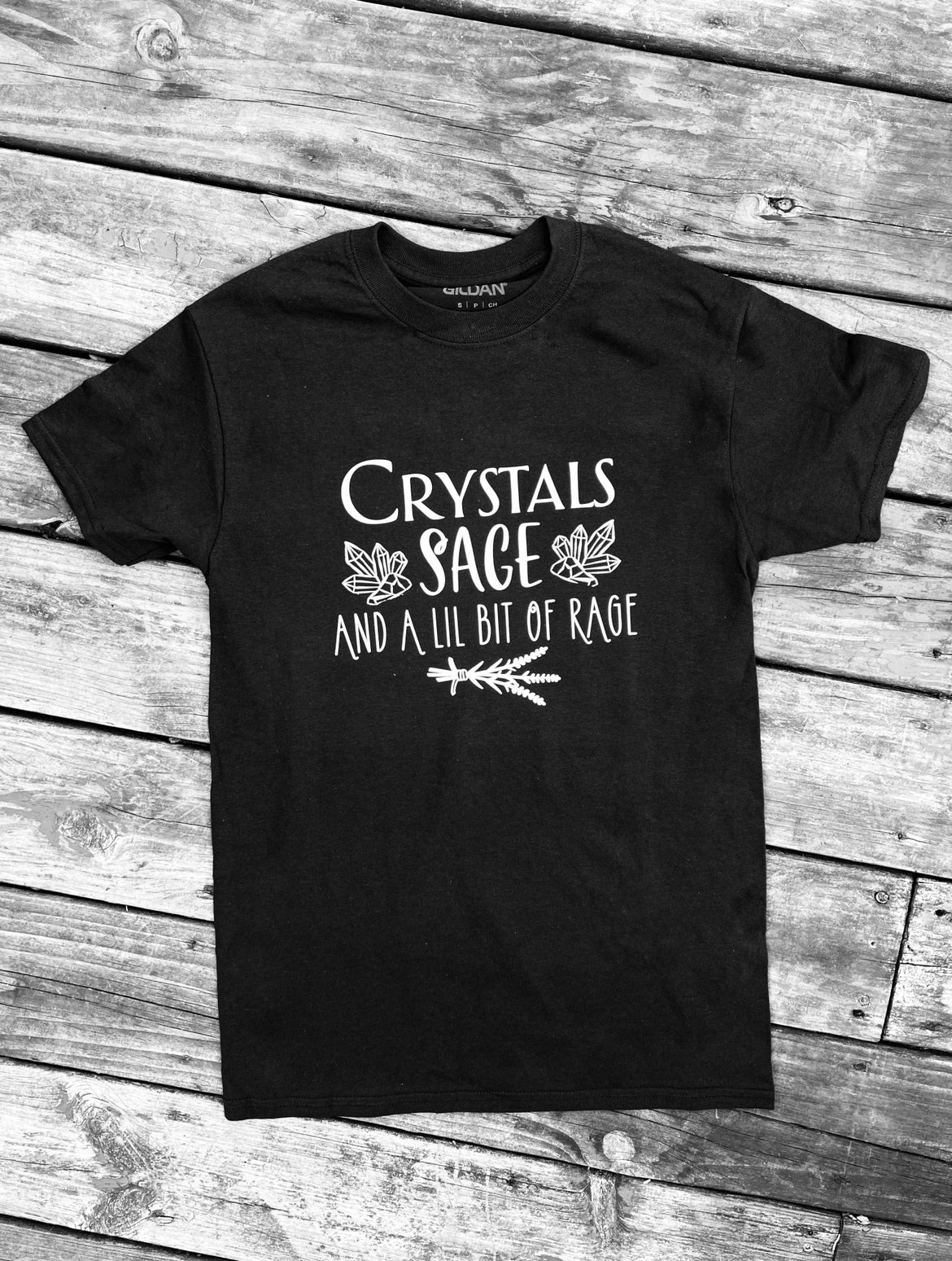 Crystals & Sage Cotton Tee