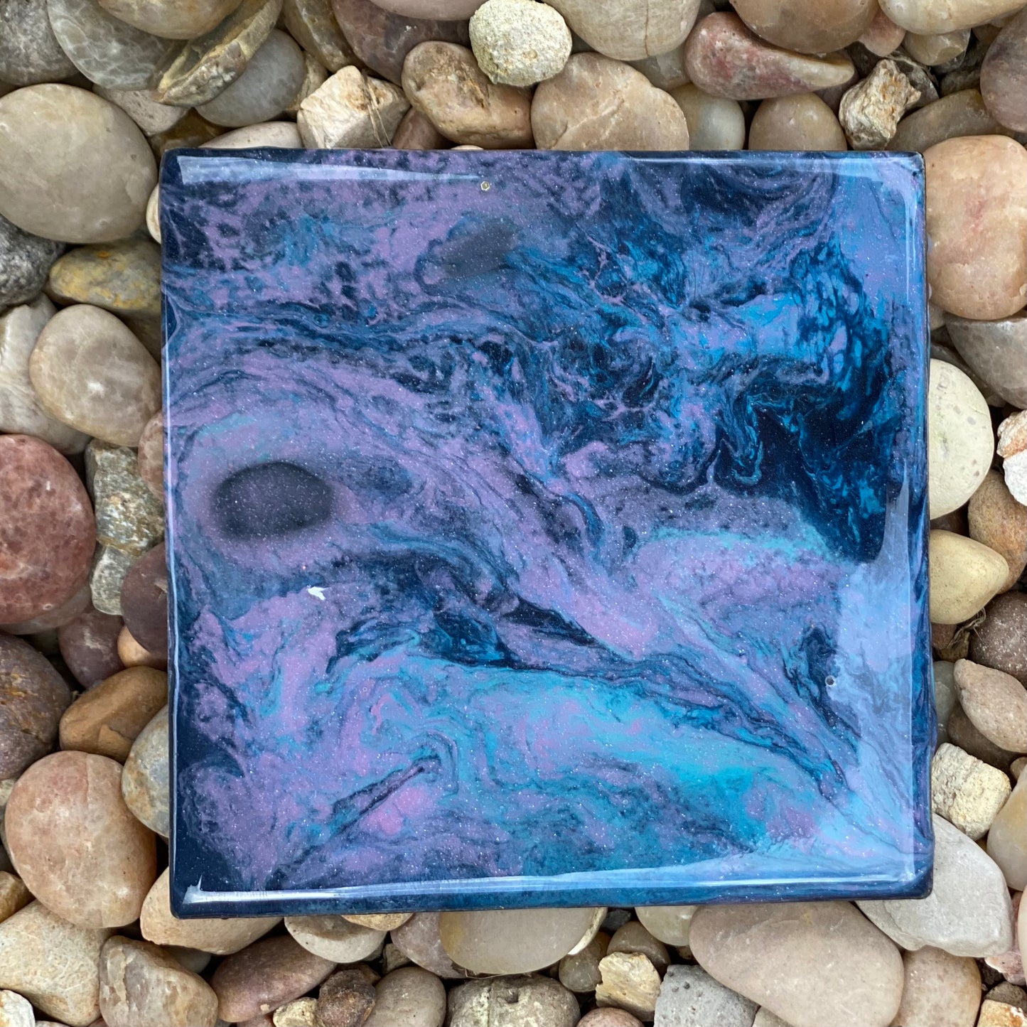 Romantic Aerial Hand Painted Decorative Tile Coaster