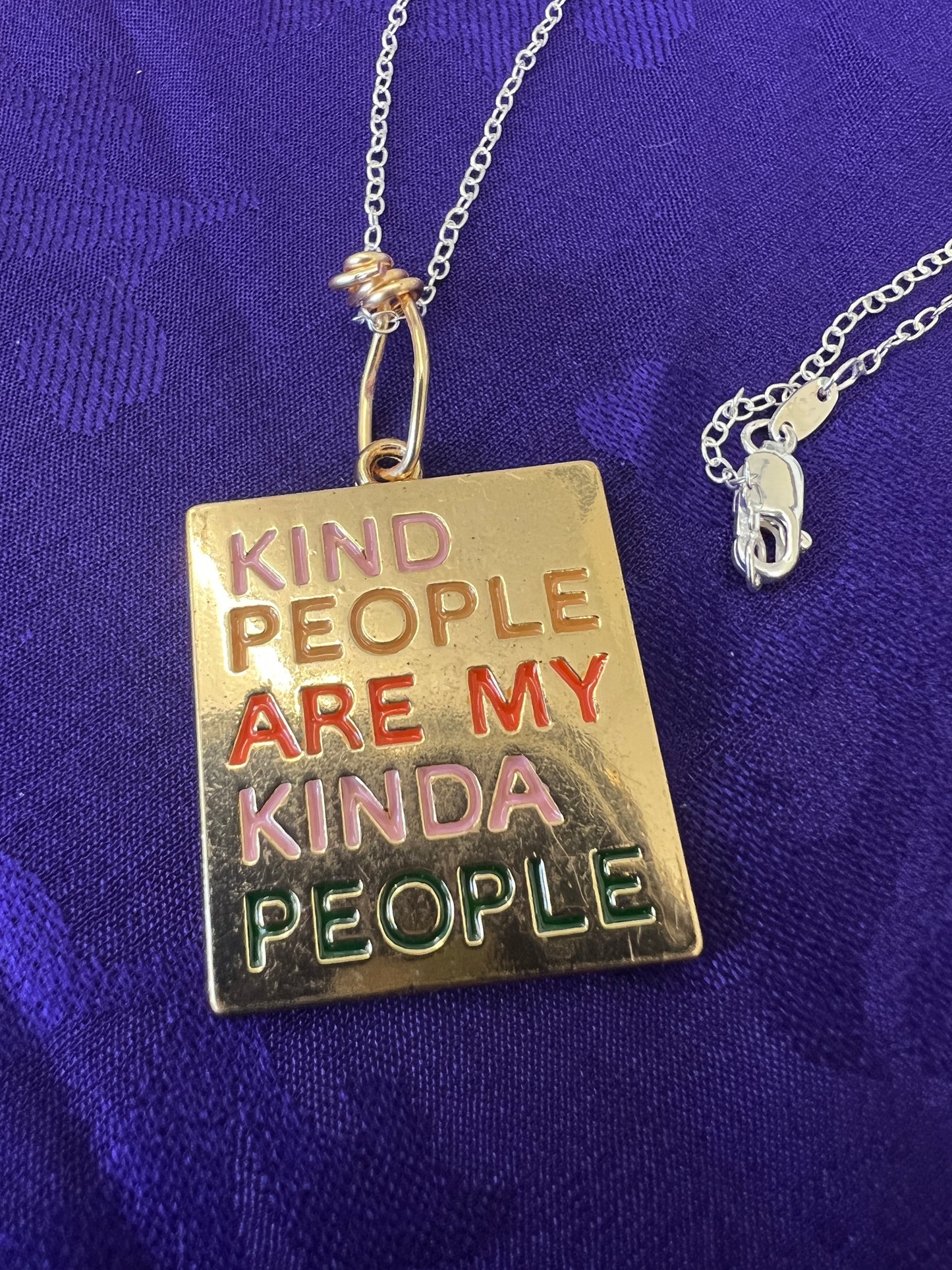 Kind People Sterling Silver Necklace