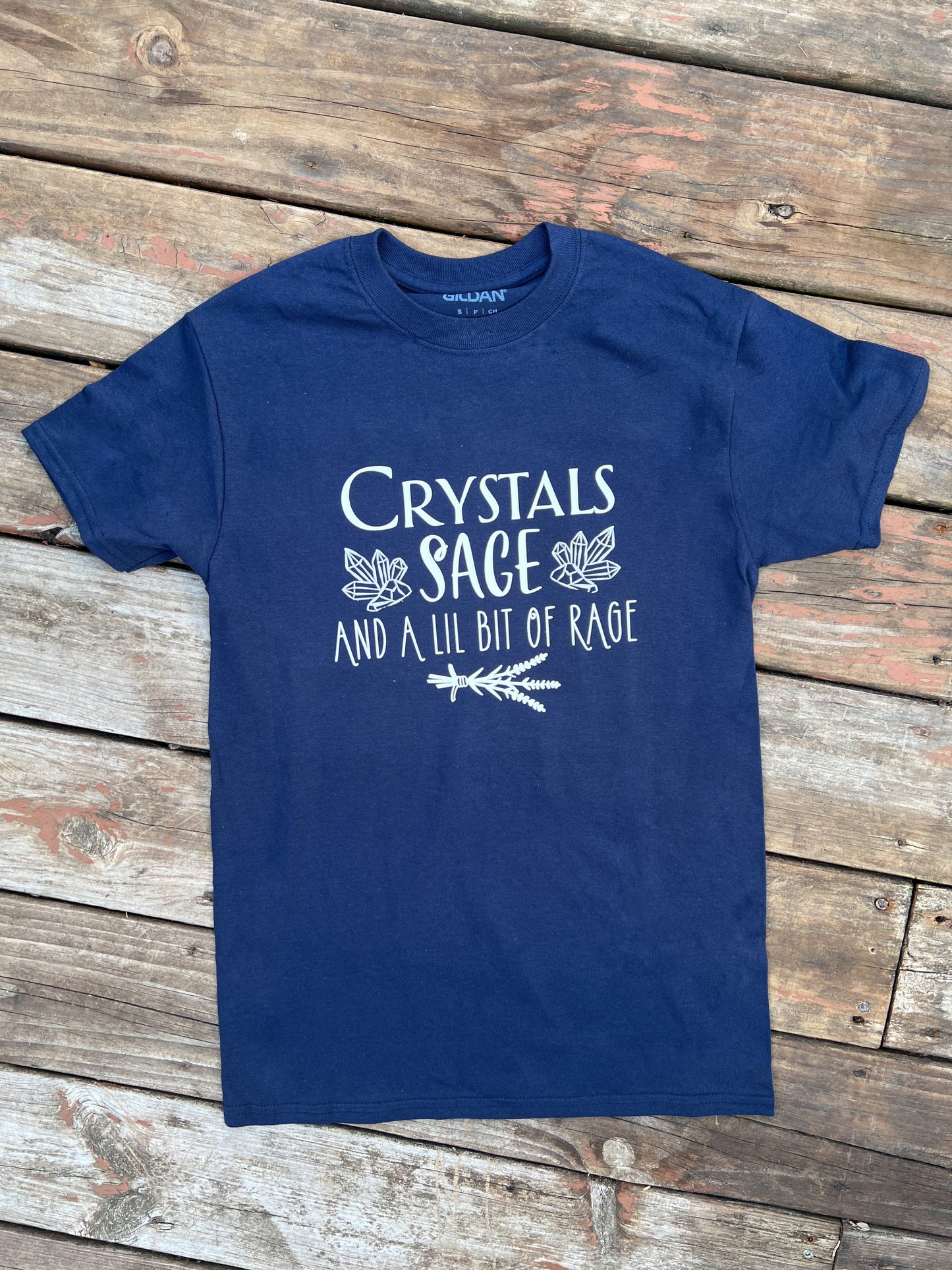 Crystals & Sage Cotton Tee