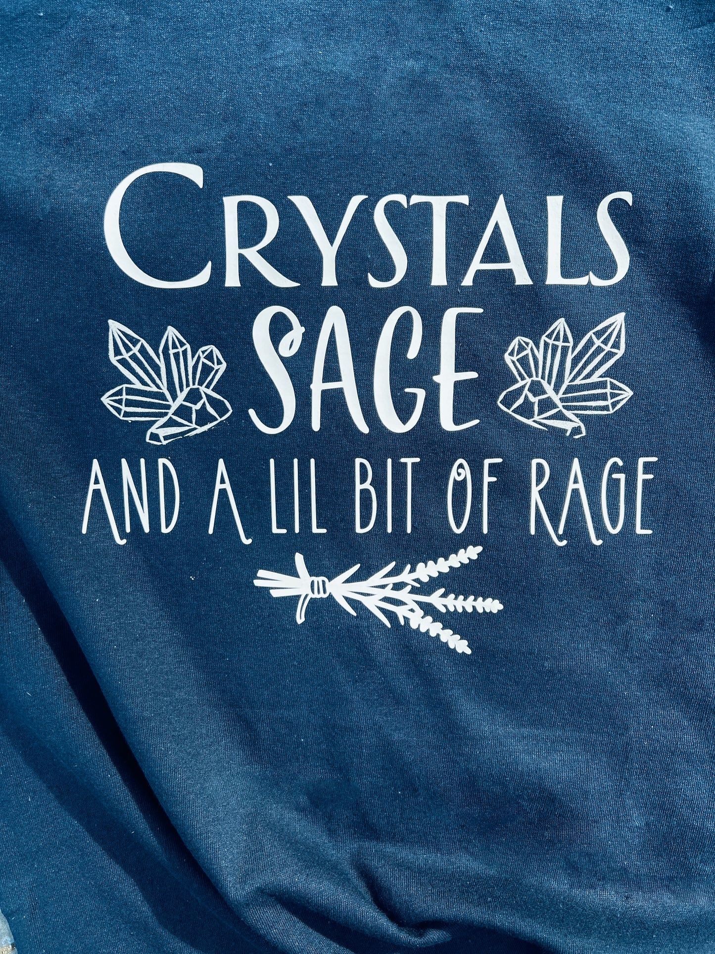 Crystals & Sage Cotton Tee
