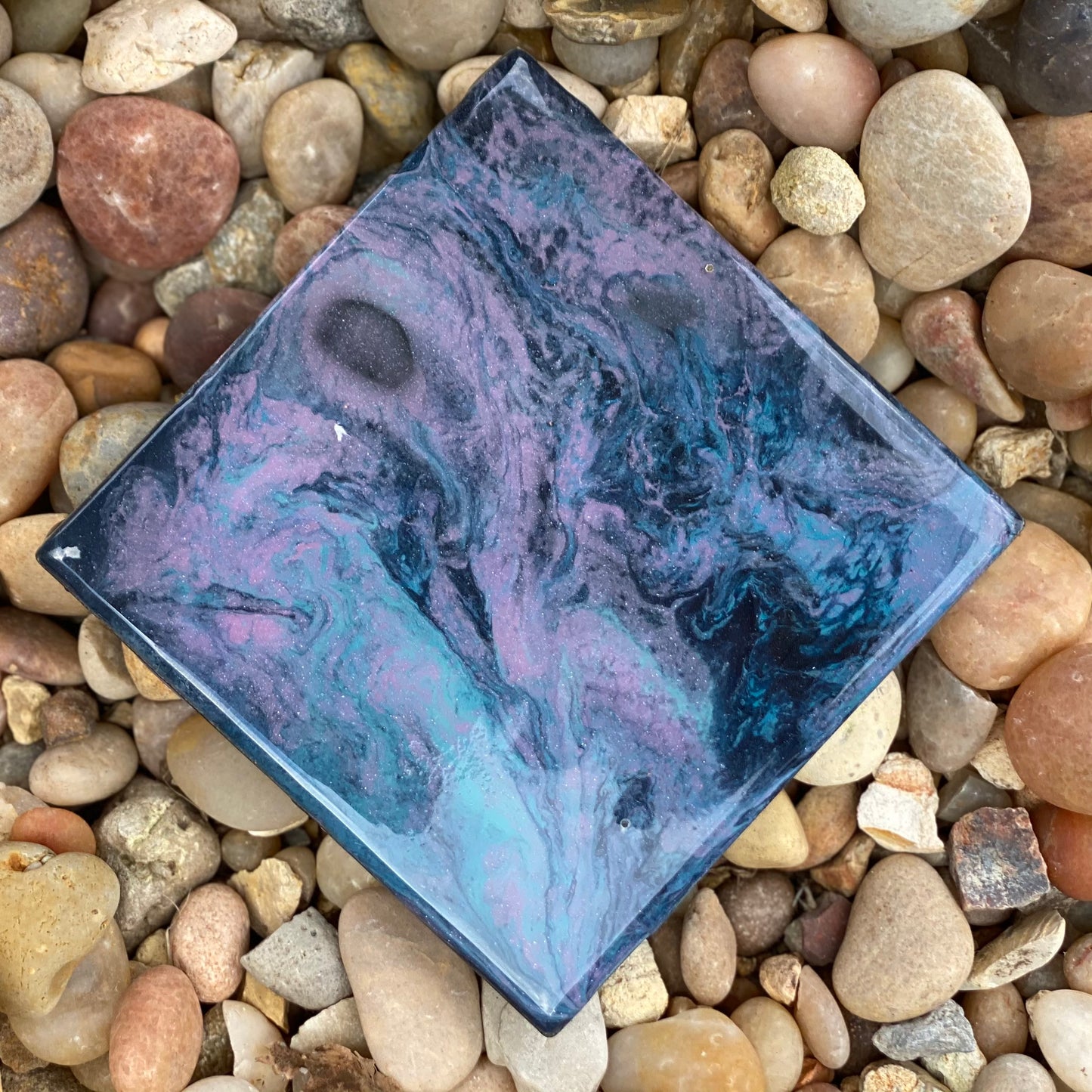 Romantic Aerial Hand Painted Decorative Tile Coaster