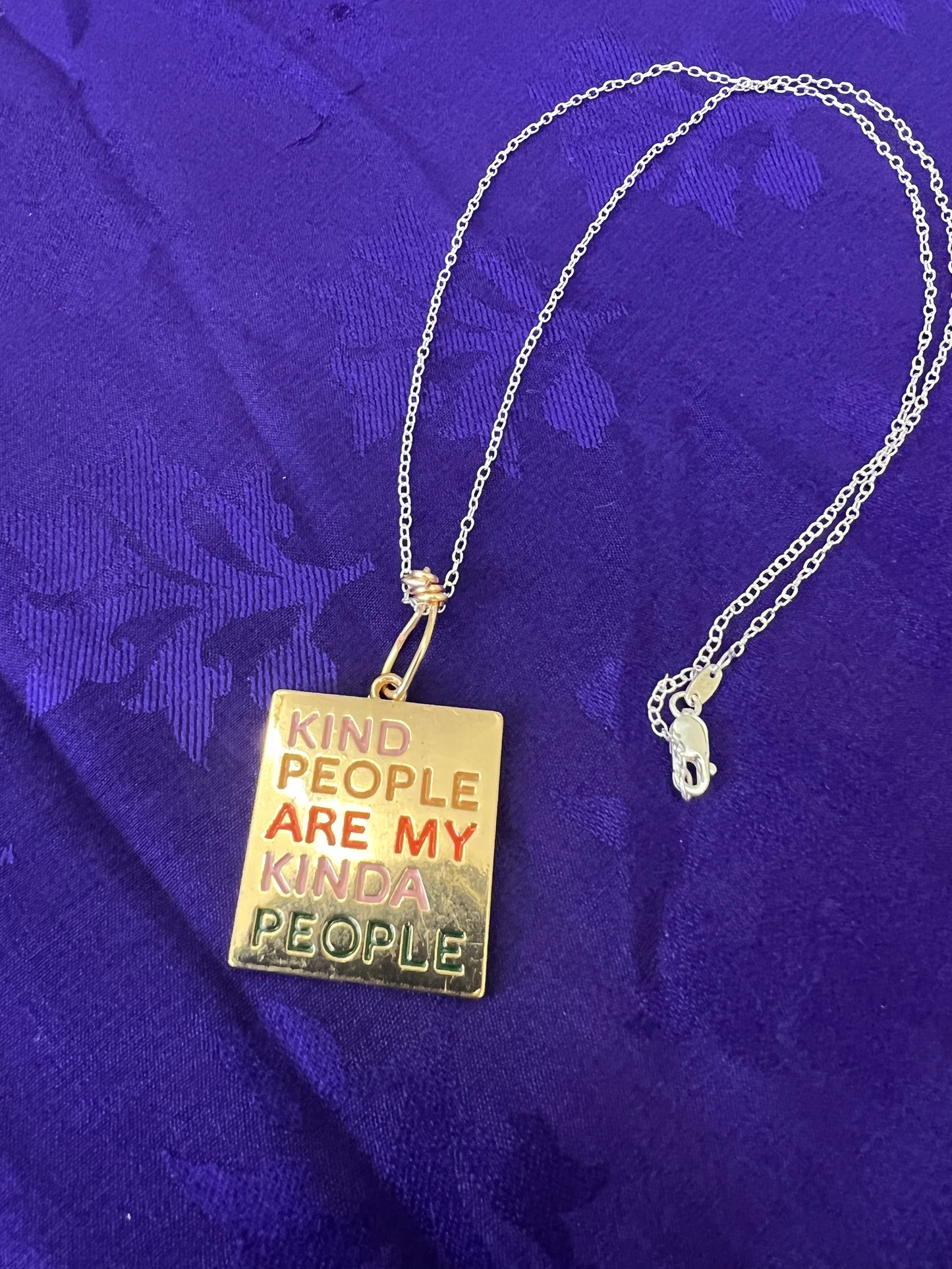 Kind People Sterling Silver Necklace