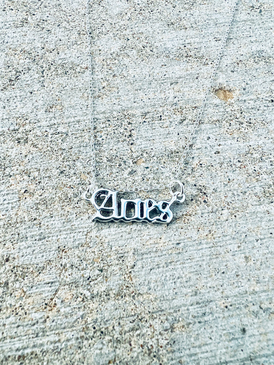 Aries Sterling Silver Necklace