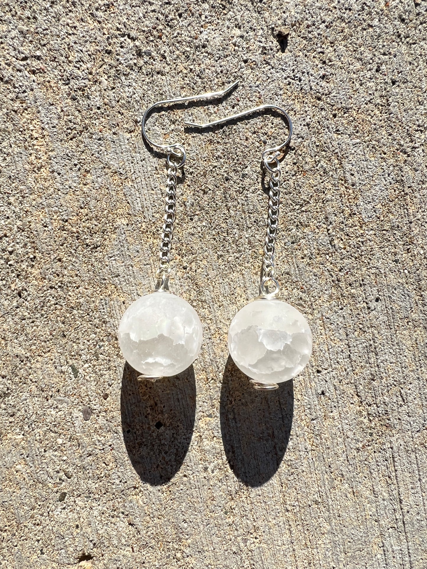 Moon Goddess - Crystal Sterling Silver Earrings